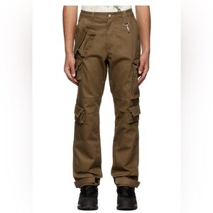 REESE COOPER
Brown Herringbone Cotton Cargo Pants Sz 36